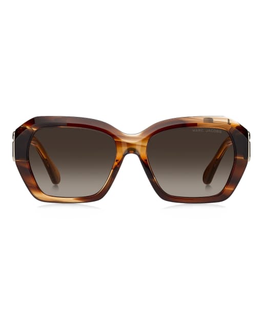 Marc Jacobs Gafas de sol rectangulares Marc jac con lentes degradadas marrones, 2 de 6
