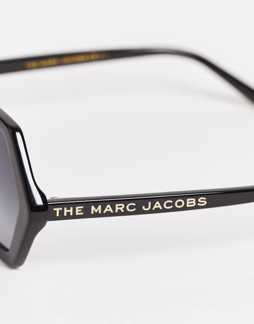Marc Jacobs hex sunglasses in black | ASOS display picture 3