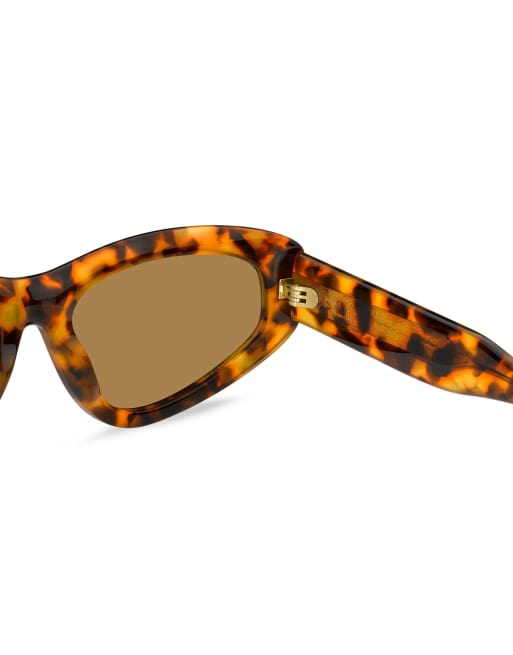 Marc Jacobs lunettes de soleil Marc jac sun œil de chat avec verres marron en marron, 3 de 7
