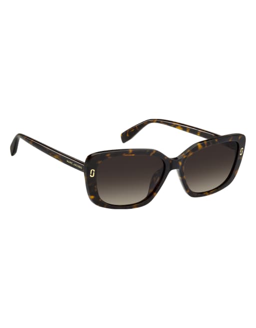 Marc Jacobs lunettes de soleil Marc jac sun rectangulaires à verres dégradés marron, marron, 6 de 6