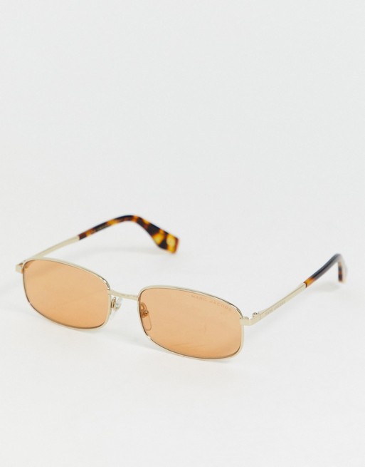 Marc Jacobs metal narrow square sunglasses