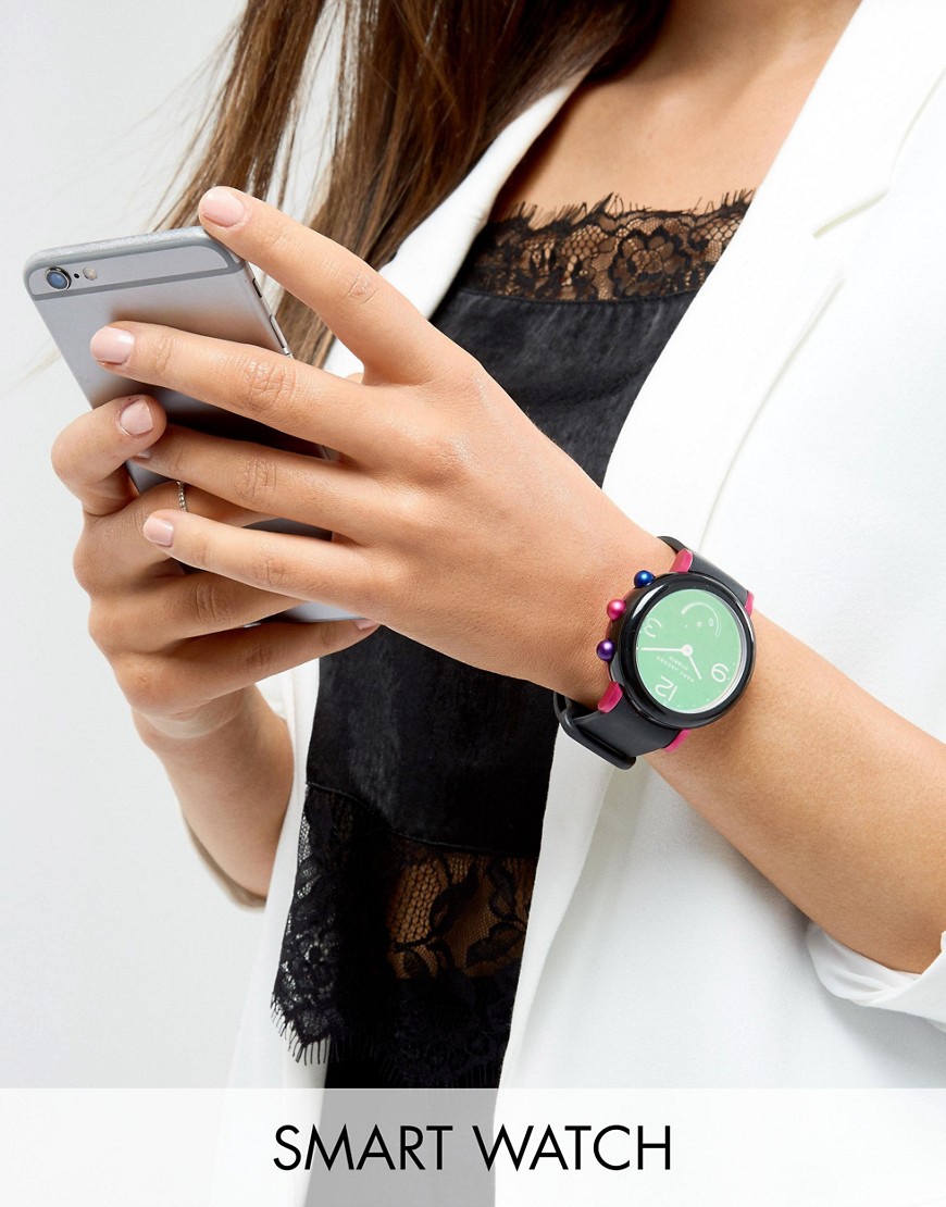 Marc Jacobs MJT1003 Hybrid Smartwatch in zwart exclusief voor ASOS