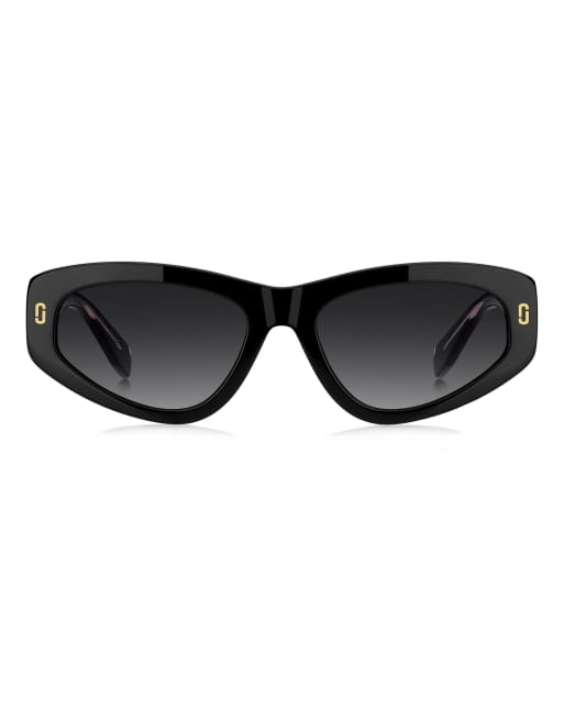 Marc Jacobs occhiali da sole cat-eye con lenti sfumate grigie nere, 2 di 7