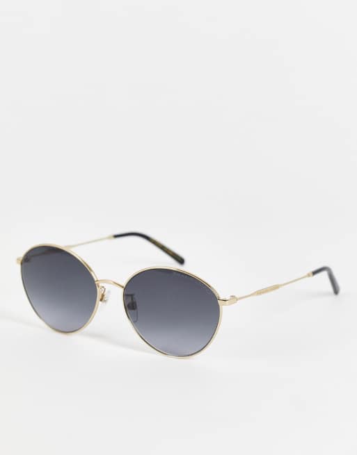 Marc Jacobs - Occhiali da sole ovali oro e neri