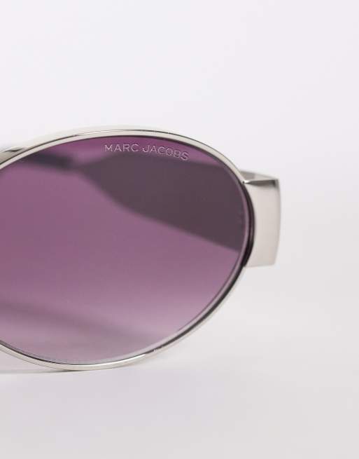 Marc Jacobs - Occhiali da sole ovali viola , 2 di 3
