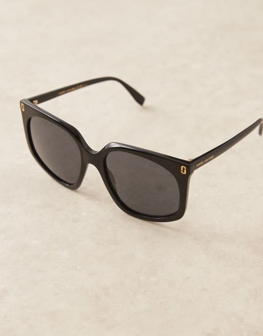 Marc Jacobs - Occhiali da sole squadrati nero havana , 2 di 3