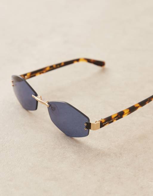 Marc Jacobs - Occhiali da sole squadrati oro e blu, 2 di 3