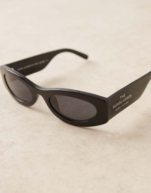 Marc Jacobs  oval sunglasses in black, 2 of 3