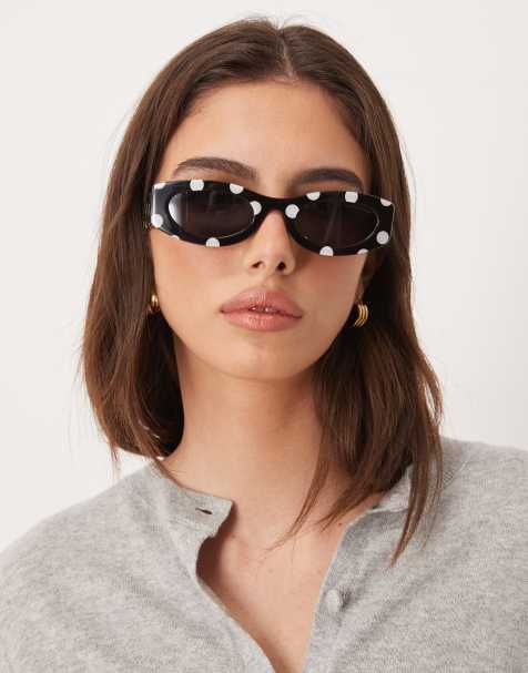 Marc Jacobs oval sunglasses in polka dot