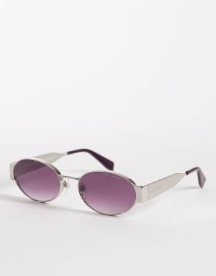 Marc Jacobs - Ovale Sonnenbrille in Lila