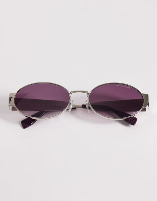 Marc Jacobs – Ovale Sonnenbrille in Lila , 3 von 3