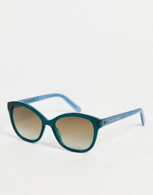 Marc Jacobs oversized cat eye sunglasses in teal blue 554/S