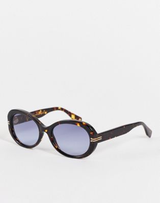Marc Jacobs oversized round sunglasses in tort 1013/S