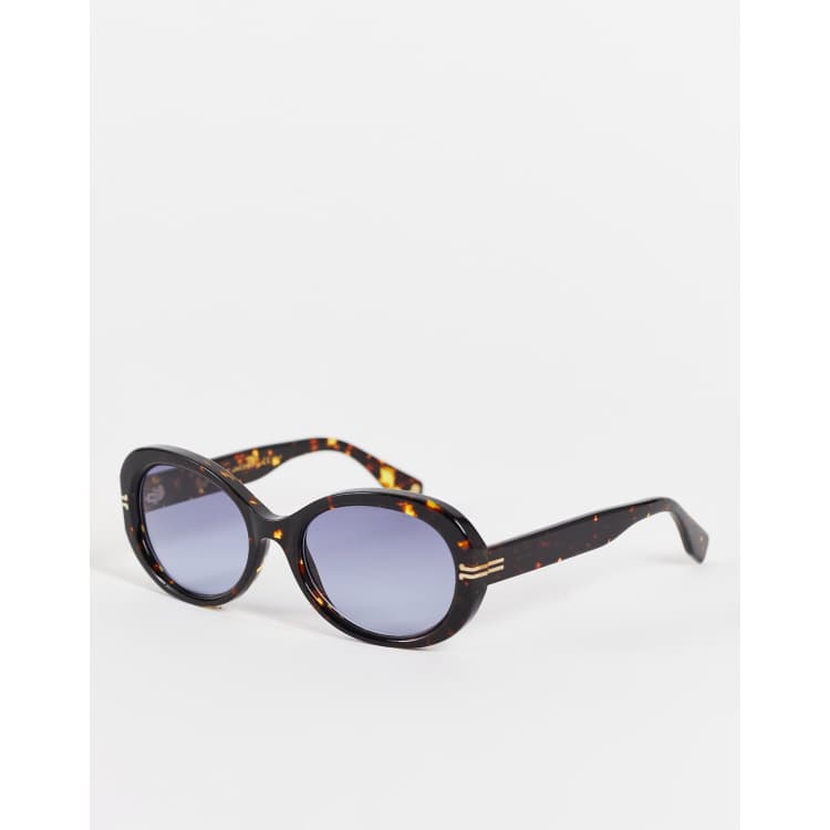 Marc Jacobs oversized round sunglasses in tort 1013/S | ASOS display picture 1