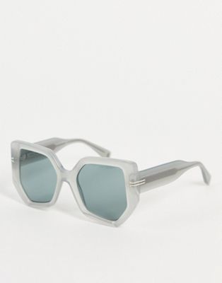 Marc Jacobs oversized square sunglasses in green