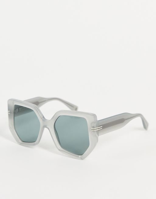 Marc Jacobs oversized square sunglasses in green