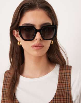 Marc Jacobs - Quadratische Sonnenbrille in Schwarz
