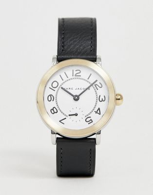 Marc Jacobs - Riley - Dames horloge met zwart leer MJ1514