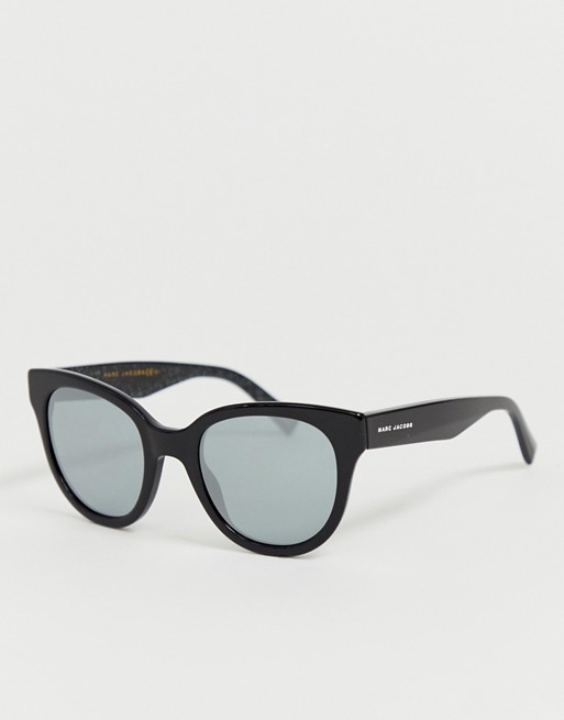 Marc Jacobs Round Black Frame Sunglasses