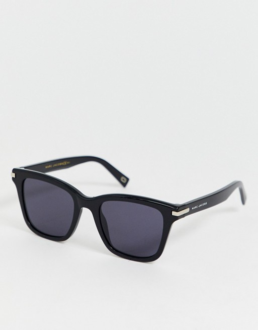 Marc Jacobs square black acetate sunglasses