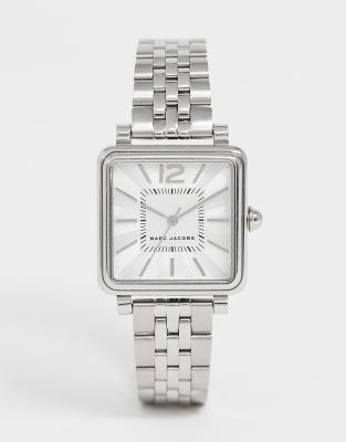 Marc Jacobs square dial womens watch in silver MJ3461 ASOS