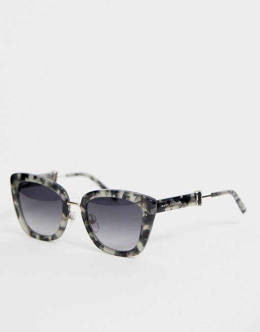 Marc Jacobs square frame grey tort sunglasses