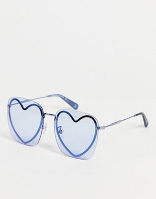 Marc Jacobs square heart sunglasses in purple 493/S
