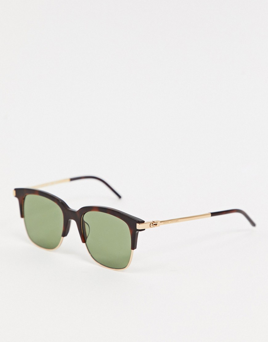 Marc Jacobs square sunglasses in navy tortoishell acetate