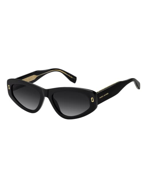 Marc Jacobs Sunglasses Marc jac sun cat eye sunglasses with grey shaded lenses in black, 3 of 7