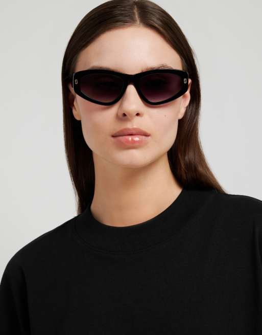 Marc Jacobs Sunglasses Marc jac sun cat eye sunglasses with grey shaded lenses in black, 4 of 7