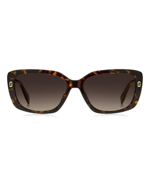 Marc Jacobs Sunglasses Marc jac sun rectangular sunglasses with brown gradient lenses in brown, 2 of 6