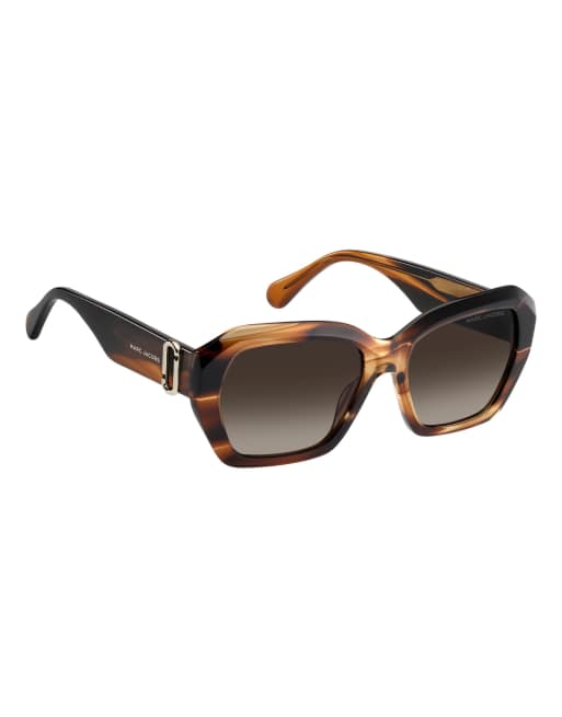 Marc Jacobs Sunglasses occhiali da sole rettangolari con lenti sfumate marroni, 4 di 6
