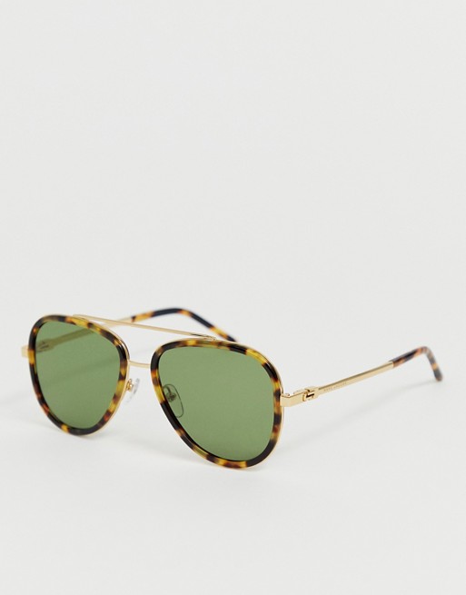 Marc Jacobs Tortoiseshell Aviator Sunglasses