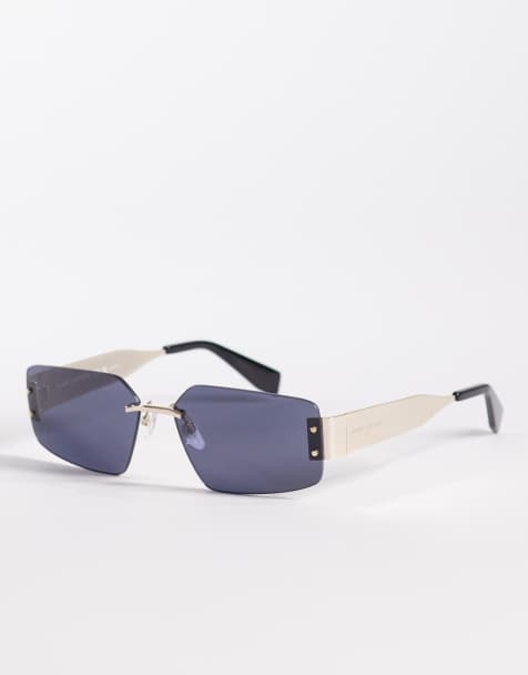 Marc Jacobs  unisex square sunglasses in gold /black 