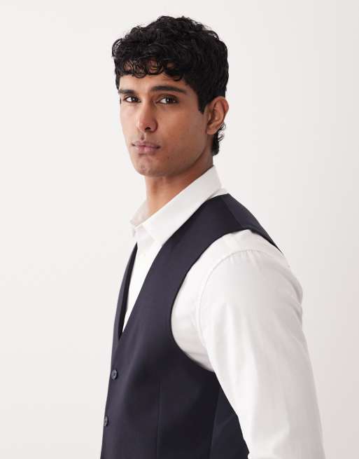 Marineblå habitvest i skinny pasform fra ASOS DESIGN, 4 af 5