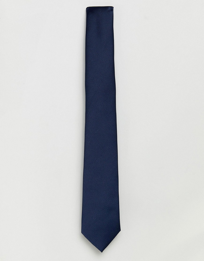 Marineblåt slips fra Burton Menswear