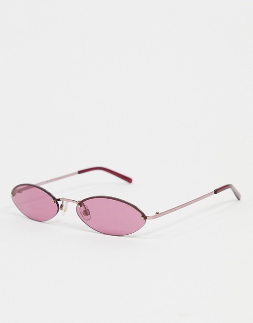 Mark Jacobs oval sunglasses in pink