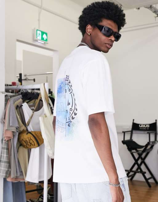 Marshall Artist acid botanica backprint t-shirt in white