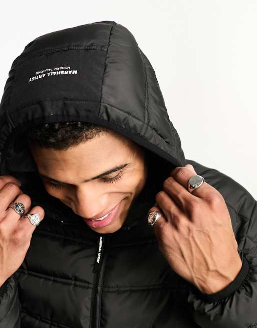 Marshall Artist altitude bubble padded jacket in black | ASOS