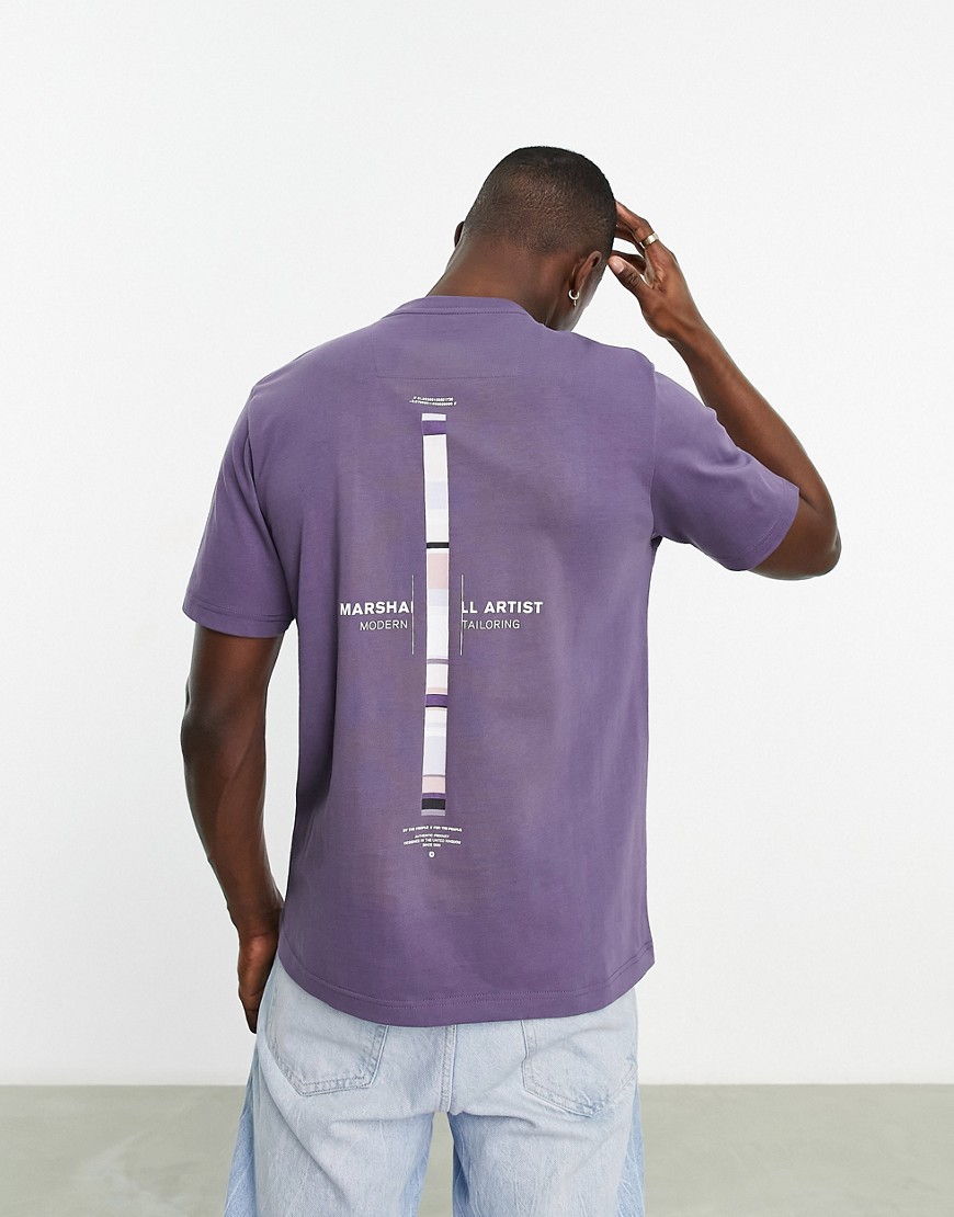 Marshall Artist atmosphera backprint t-shirt in purple