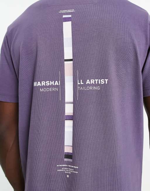 Marshall Artist atmosphera backprint t shirt in purple ASOS