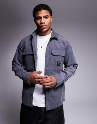 Marshall Artist Boston Overshirt In Gray