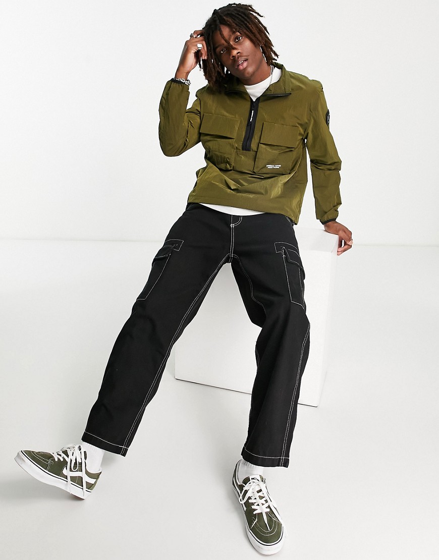 Camicia giacca kaki increspata con zip corta-Verde - Marshall Artist Camicia donna  - immagine1