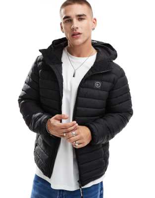 cascade bubble jacket in black