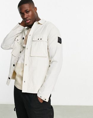 Marshall Artist Compata overshirt in off white - ASOS Price Checker