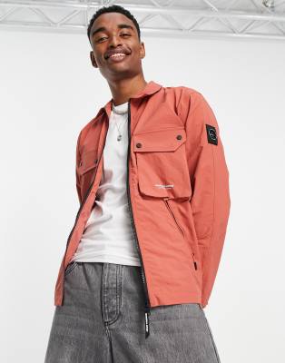 Marshall Artist cotton polymide overshirt in orange