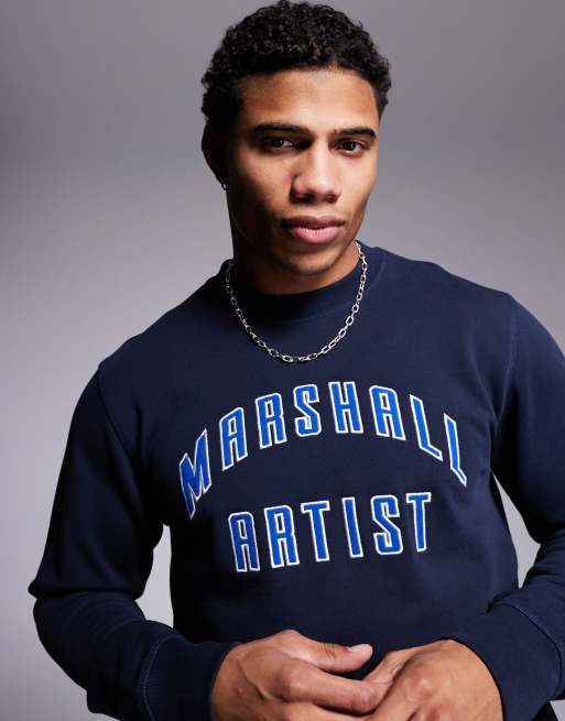 Marshall Artist - Detroit - Felpa color blu navy , 2 di 4