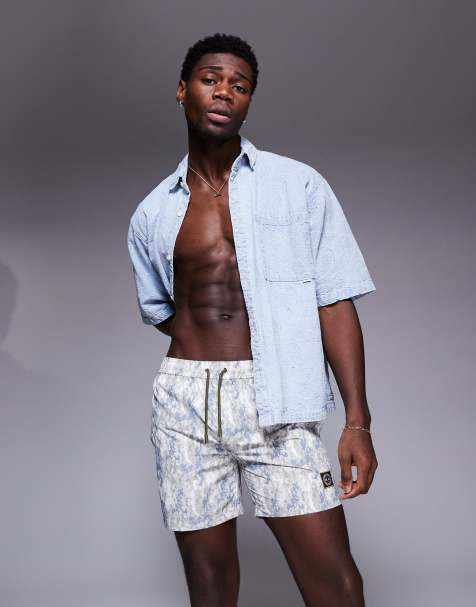 Marshall Artist faded camo print swimshorts in multi - view 1