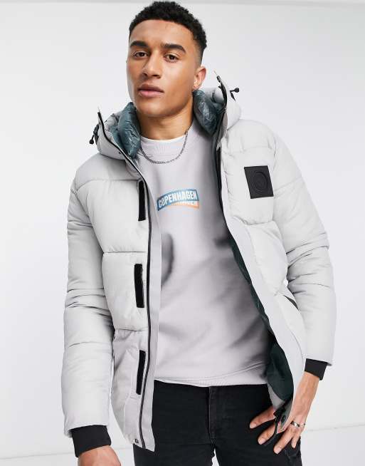 Marshall Artist – Fantom Siren Bubble – Wattierte Jacke in Grau