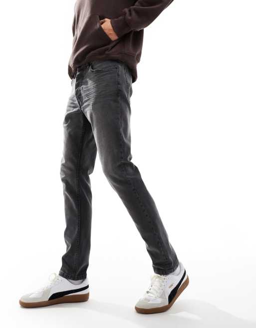 Marshall Artist - Forvaskede sorte skinny-jeans